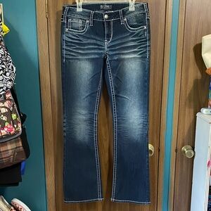 Silver Jeans Dark Blue Boot Cut Denim EUC